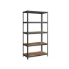 Songmics Standregal 50 cm x 100 cm x 200 cm Braun-Schwarz