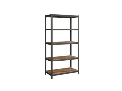Songmics Standregal 50 cm x 100 cm x 200 cm Braun-Schwarz