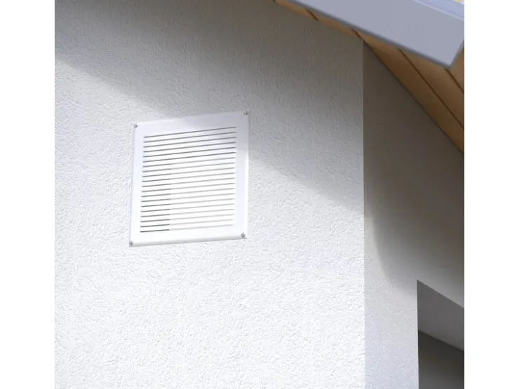 SOTECH Aluminium-Lüftungsgitter 250 x 250 mm Aufschraubbar mit Insektenschutz* Insektenschutz