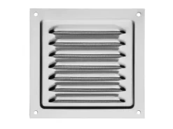 SOTECH Aluminium-Lüftungsgitter 125 x 125 mm optik Aufschraubbar mit Insektenschutz