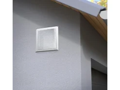SOTECH Aluminium-Lüftungsgitter 125 x 125 mm optik Aufschraubbar mit Insektenschutz