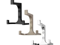 SOTECH Garderobenhaken QUADRATO Höhe 81 mm x Breite 70 mm Schwarz Matt Aus Zinkdruckguss