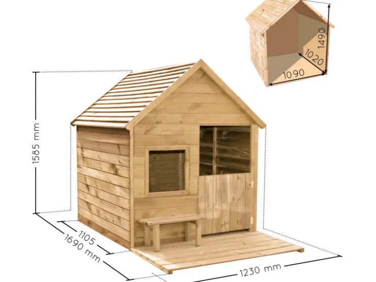 Soulet Kinderspielhaus Heidi* Sitzbänke