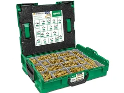 Spax Montagekoffer L-Boxx Senkkopf Kreuzschlitz Z Yellox 2.925 Schrauben 4 Bits* Aufbewahrung