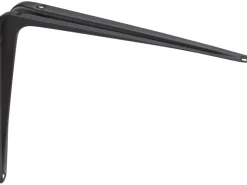 Stahlblech-Konsole 30 cm x 25 cm Schwarz* Wandregale|Metallregale