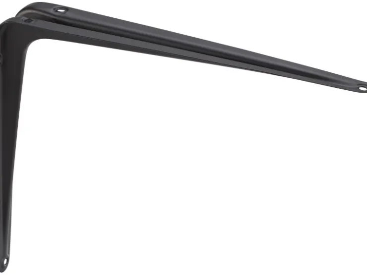 Stahlblech-Konsole 30 cm x 25 cm Schwarz* Wandregale|Metallregale