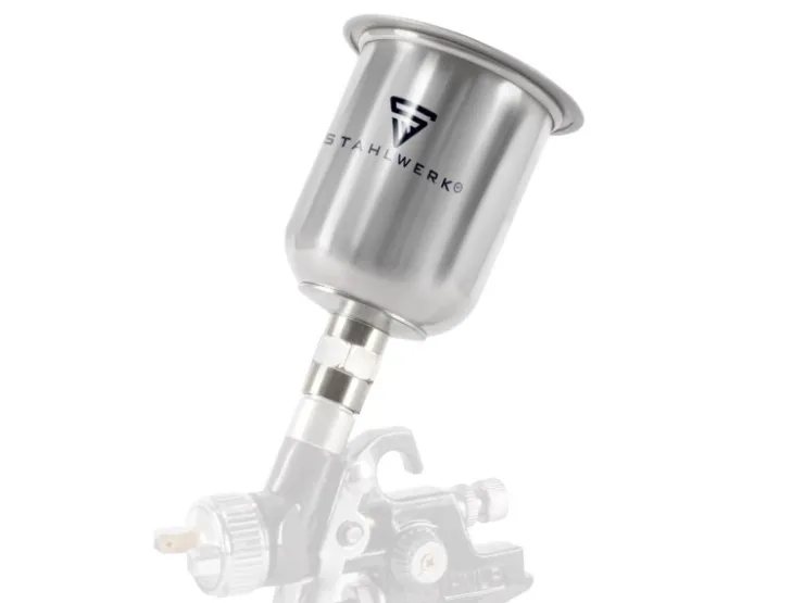STAHLWERK Alu Fließbecher 125 ml Farbbecher für Lackierpistole* Klarlacke