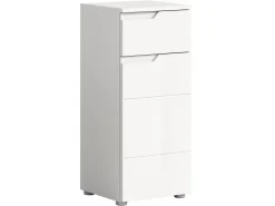 Standschrank Solero Weiß Hochglanz 87 cm x 38 cm x 34 cm