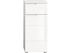 Standschrank Solero Weiß Hochglanz 87 cm x 38 cm x 34 cm