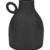 Steingut-Vase Ancient Secrets 13,2 cm x 12,7 cm x 16,5 cm Schwarz* Vasen