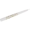 Steinhart Spitzkerze Glitzersterne 24 x 2,4 cm Weiß* Kerzen