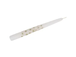 Steinhart Spitzkerze Glitzersterne 24 x 2,4 cm Weiß* Kerzen