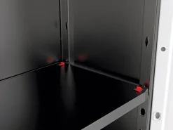 Keter Stilo 2er-Set Kunststoffschrank hoch und niedrig Grau-Schwarz