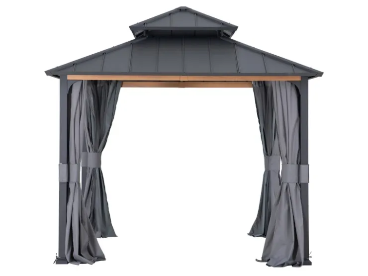 Sunjoy Vorhang für Zedernholz Gazebo 300 cm x 300 cm