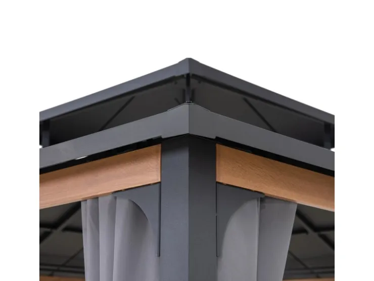 Sunjoy Vorhang für Zedernholz Gazebo 300 cm x 300 cm