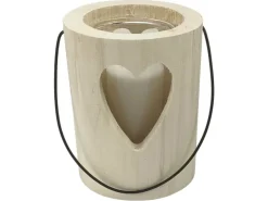 Sunny Garden Windlicht Holzstamm Nordic-Style mit Glas 3-fach sort. Ø 13 x 15 cm* Laternen