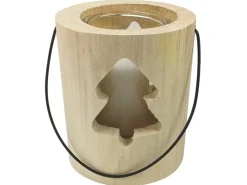 Sunny Garden Windlicht Holzstamm Nordic-Style mit Glas 3-fach sort. Ø 13 x 15 cm* Laternen