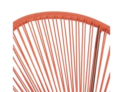 SVITA Bali Balkon Möbel Set Lounge Garnitur Relax Egg-Chair Flecht-Design Terracotta* Sessel