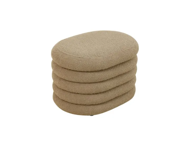 SVITA Blossom S Hocker Mit Stauraum Sitzhocker Ottomane Boucle-Polster