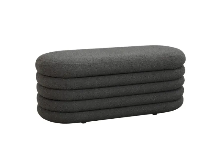 SVITA Blossom XL Hocker Mit Stauraum Sitzhocker Ottomane Pouf Teddyboucle* Aufbewahrung