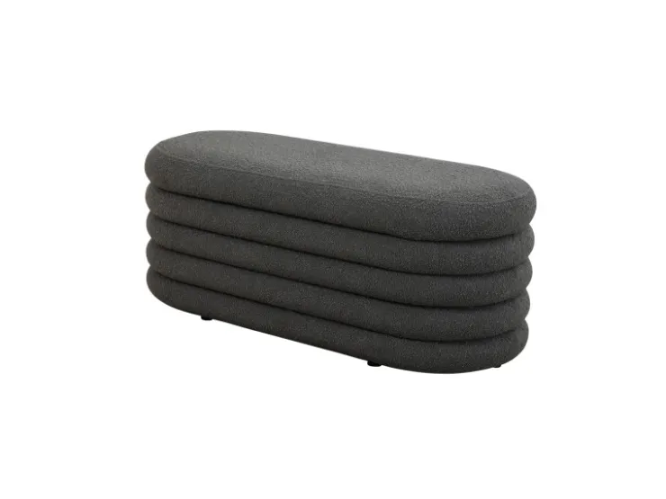 SVITA Blossom XL Hocker Mit Stauraum Sitzhocker Ottomane Pouf Teddyboucle* Aufbewahrung
