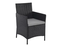 SVITA Brooklyn Bistro Gartenmöbelset 3-tlg. Rattan Outdoor Gartenlounge