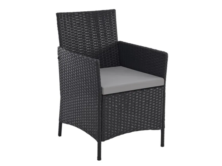 SVITA Brooklyn Bistro Gartenmöbelset 3-tlg. Rattan Outdoor Gartenlounge