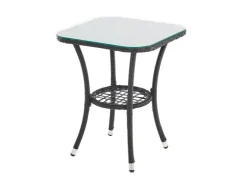 SVITA Brooklyn Bistro Gartenmöbelset 3-tlg. Rattan Outdoor Gartenlounge