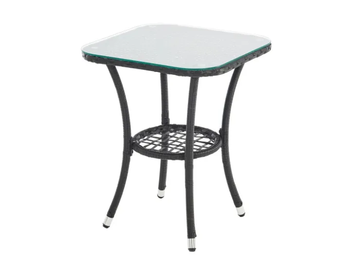 SVITA Brooklyn Bistro Gartenmöbelset 3-tlg. Rattan Outdoor Gartenlounge
