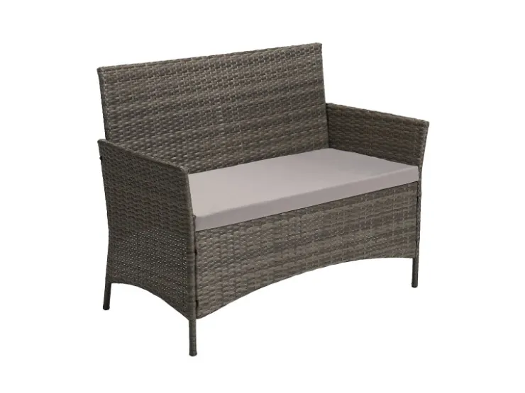 SVITA Brooklyn Polyrattan Sitzgruppe Lounge Gartenmöbel Set* Kissen|Sessel
