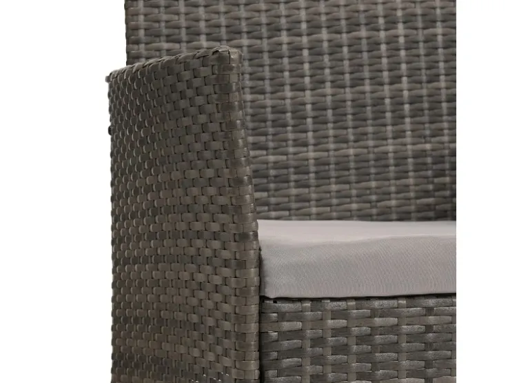 SVITA Brooklyn Polyrattan Sitzgruppe Lounge Gartenmöbel Set* Kissen|Sessel
