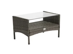 SVITA Brooklyn Polyrattan Sitzgruppe Lounge Gartenmöbel Set* Kissen|Sessel