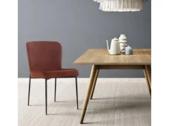 SVITA Freddie Esszimmerstuhl 2er Set Cordbezug Polsterstuhl Esszimmer Küchenstuhl Bequem Metallbeine