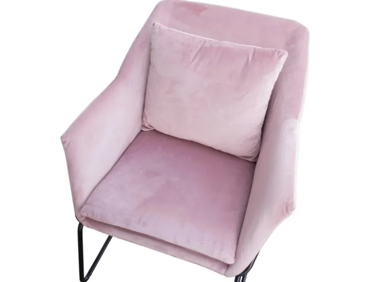SVITA Josie Loungesessel Gepolstert Mit Armlehne Metallgestell Samtbezug* Sessel