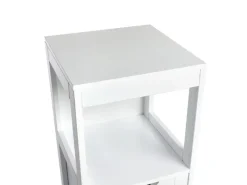SVITA Lintu Badregal Standregal Badezimmerschrank Schubladen Holzoptik Weiß* Schränke