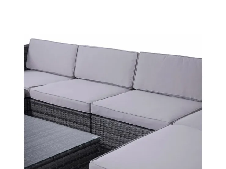 SVITA Lugano Polyrattan Lounge Gartenmöbel Set Gartenlounge Gartensofa