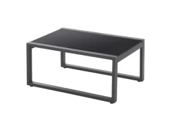 SVITA Maui Gartenmöbel-Lounge-Set Mit Dach Outdoor-Sofa Strandkorb-Sonneninsel Stahl