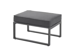 SVITA Maui Gartenmöbel-Lounge-Set Mit Dach Outdoor-Sofa Strandkorb-Sonneninsel Stahl