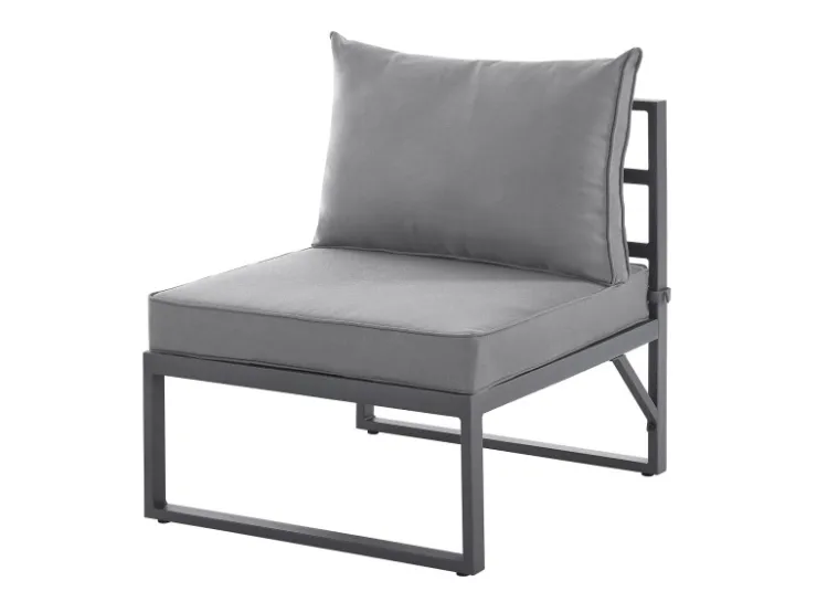SVITA Maui Gartenmöbel-Lounge-Set Mit Dach Outdoor-Sofa Strandkorb-Sonneninsel Stahl