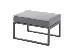 SVITA Maui Gartenmöbel-Lounge-Set Mit Dach Outdoor-Sofa Strandkorb-Sonneninsel Stahl