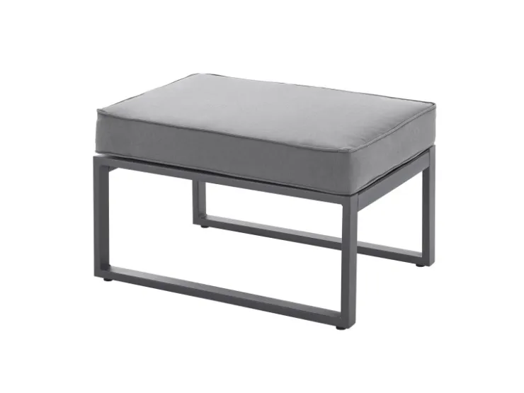 SVITA Maui Gartenmöbel-Lounge-Set Mit Dach Outdoor-Sofa Strandkorb-Sonneninsel Stahl