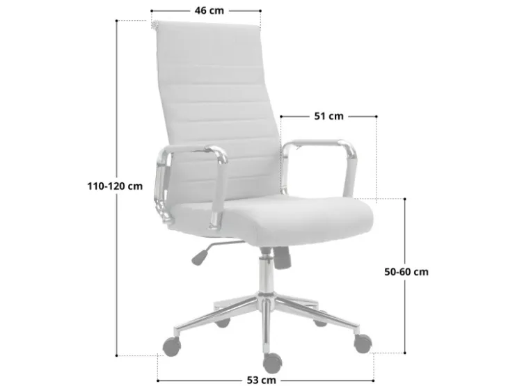 SVITA Office Comfort Bürostuhl Schreibtischstuhl Drehstuhl Hohe Rückenlehne Kunstleder* Stühle