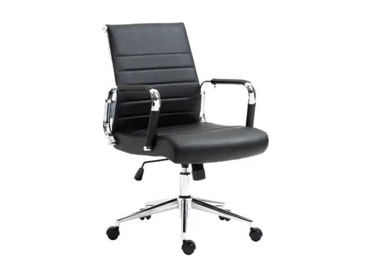 SVITA Office Comfort Bürostuhl Schreibtischstuhl Drehstuhl Niedrige Rückenlehne Kunstleder* Stühle