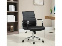 SVITA Office Comfort Bürostuhl Schreibtischstuhl Drehstuhl Niedrige Rückenlehne Kunstleder* Stühle