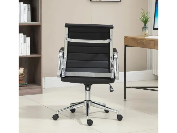 SVITA Office Comfort Bürostuhl Schreibtischstuhl Drehstuhl Niedrige Rückenlehne Kunstleder* Stühle