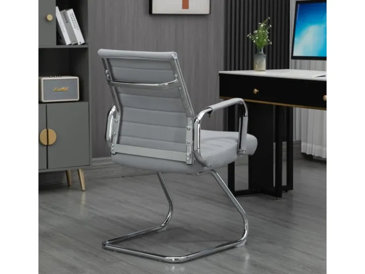 SVITA Office Comfort 2er Set Besucherstuhl Freischwinger Mit Armlehne LB Stoff* Stühle
