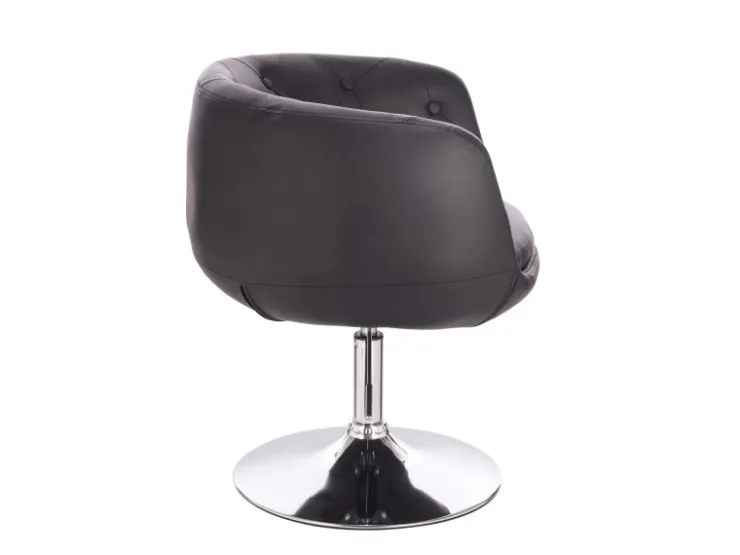 SVITA Panama Retro Loungestuhl Polsterstuhl Cocktailsessel Tellerfuß Metall Kunstleder* Sessel|Hocker