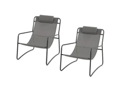 SVITA Sveio 2er Set Outdoor Relaxsessel Gartenstuhl Mit Kissen Liegestuhl* Sessel