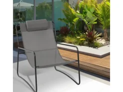 SVITA Sveio 2er Set Outdoor Relaxsessel Gartenstuhl Mit Kissen Liegestuhl* Sessel