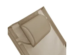 SVITA Tomra Liegestuhl Mit Hocker Klappbar Campingstuhl Kopfkissen